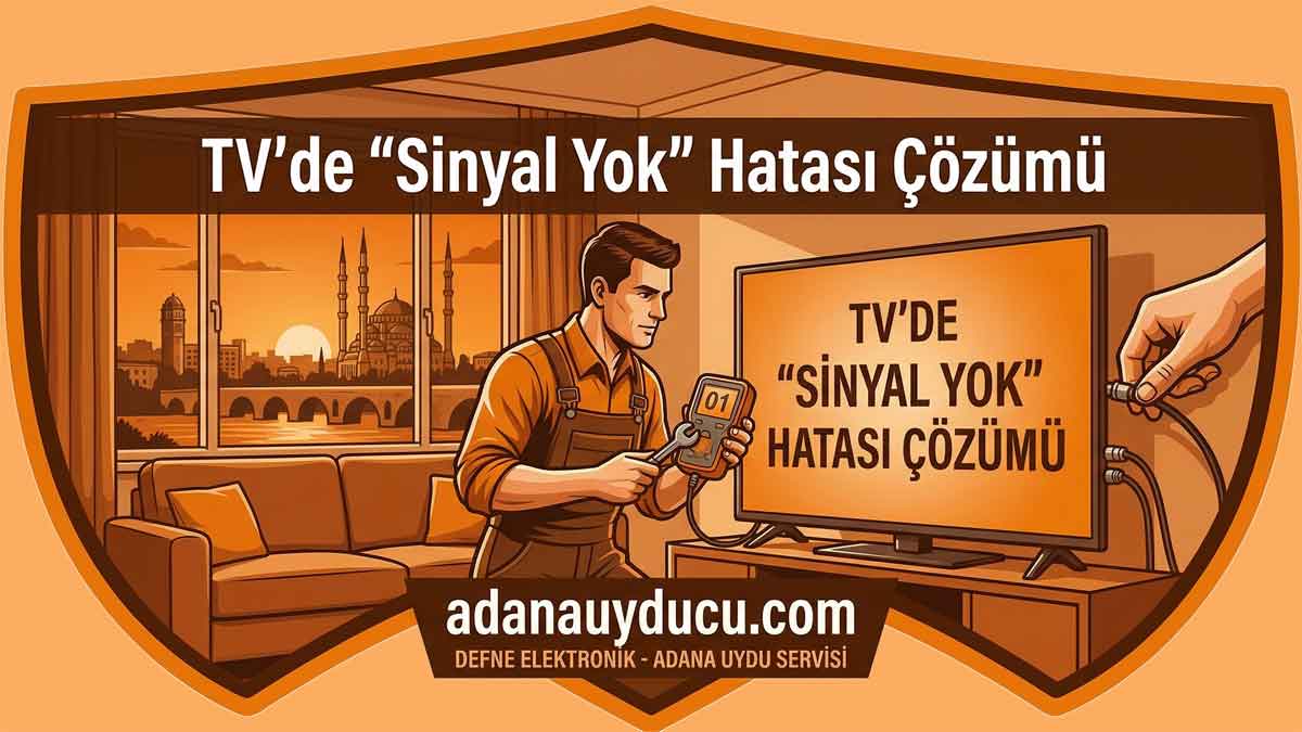 TV’de “Sinyal Yok” Hatası Çözümü – Adana Uydu Arıza Servisi