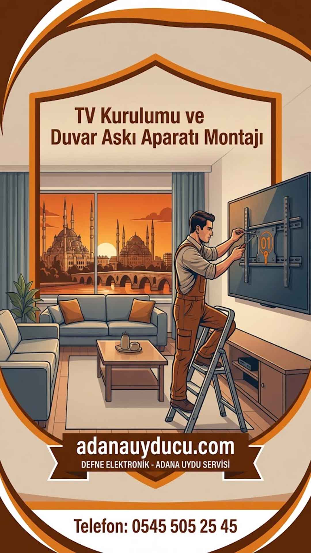 Adana TV Duvara Montaj Servisi