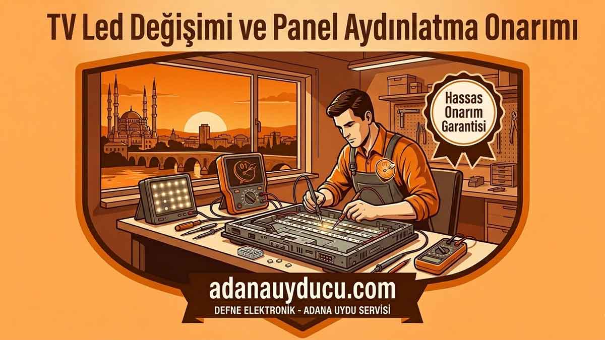 Adana TV Led Değişimi ve Panel Aydınlatma Onarımı